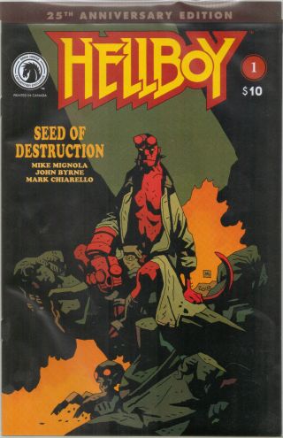 Sdcc 2019 Dark Horse Exclusive Hellboy: Seed Of Destruction 1 25th Anniversary