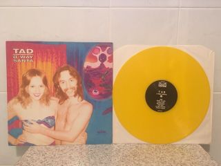 Tad 8 Way Santa Vinyl Lp Piss Yellow Pressing Subpop Melvins Nirvana Mudhoney
