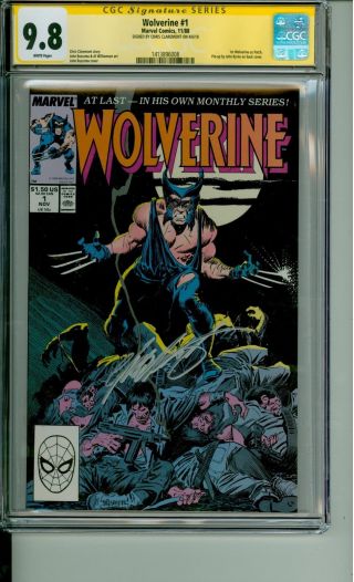 Wolverine 1 Cgc 9.  8 Ss Signature Series Chris Claremont 1988 Cbcs @1ercomics