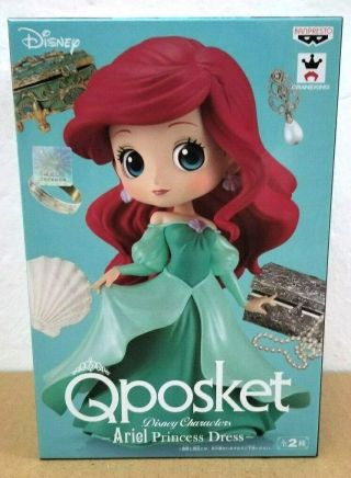 Banpresto Q Posket Disney Characters The Little Mermaid Ariel Princess Dress A