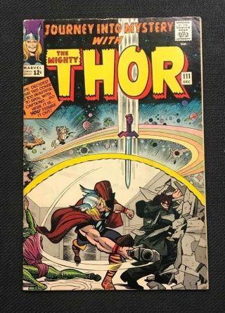 Journey Into Mystery 111 Thor Issue Marvel Comics Silver Age Rare Vg
