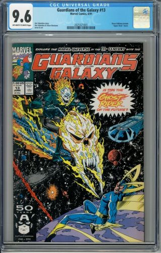Guardians Of The Galaxy 13 Cgc 9.  6 Nm,  Marvel 1991 1st Cosmic Ghost Rider