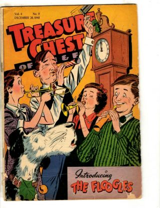 Treasure Chest Of Fun & Fact Vol.  4 9 Vg 1953 Catholic Comic Book Jl17