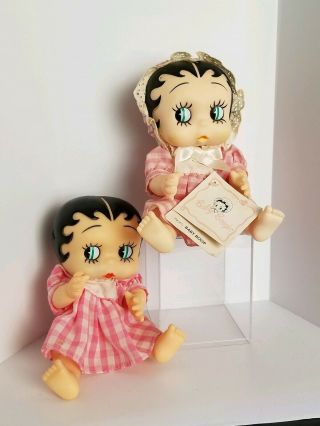 Baby Betty Boop Dolls 1 Nwt Sitting 7 " Vintage 1987 Presents By Hamilton Gifts