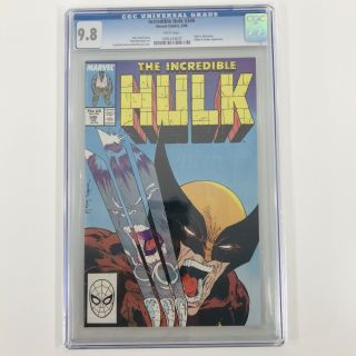 The Incredible Hulk (vol.  1) 340 (1968 - 1999) Marvel Cgc 9.  8 Wolverine Mcfarlane