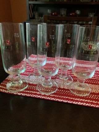 Beck’s Bremen Germany Set Of 5 Beer Glasses
