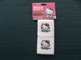 Hello Kitty - Tennis Wristband - Terry Cloth - Package Of 2 - White - B1