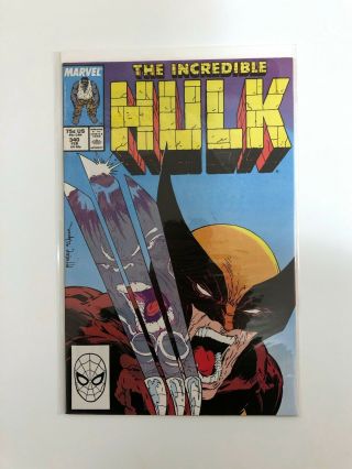 The Incredible Hulk 340 (1986) Wolverine Todd Mcfarlane Marvel