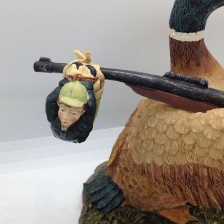 Mallard Duck Bags Hunter Figurine Man Gift Hunting Lodge Cabin Home Decor 3