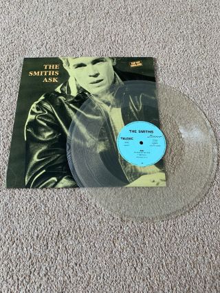 The Smiths - Ask - Rare German Clear Vinyl 12 " Picture Sleeve