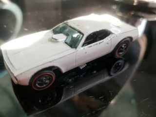 Hot Wheels Redline Snake Cuda Funny Car,  Rare White 1969,  Don Prudhomme 2
