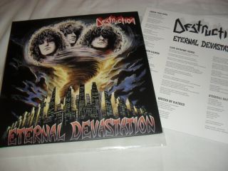 Destruction - Eternal Devastation - Awesome Mega Rare Ltd Ed Red Vinyl Lp,  Poster