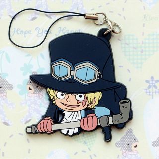 One Piece Pirate Sabo Pvc Figure Cell Phone Chain Strap Charm