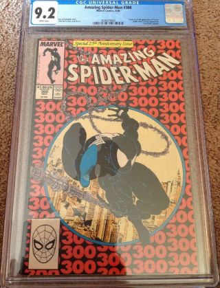 The Spider - Man 300 (may 1988,  Marvel) Cgc 9.  2 1st Appearance Venom