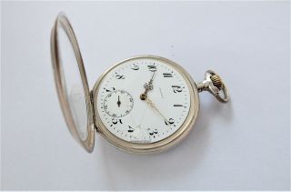 1900 SILVER & GOLD CASED PRESIDENT 15 JEWELLED SWISS LEVER POCKET WATCH 3