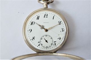 1900 SILVER & GOLD CASED PRESIDENT 15 JEWELLED SWISS LEVER POCKET WATCH 4