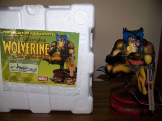 MARVEL WOLVERINE VARIANT EDITION STATUE with Hugh Jackman Autographed Photograph 3