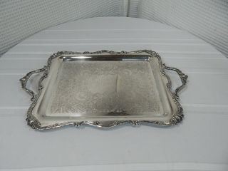 Vintage Wilcox International Silver Co.  Serving Tray Pattern: Rochelle No 2718/2