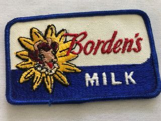 Borden’s Milk Vintage Patch With Elsie,  Rare Variation,  Nos