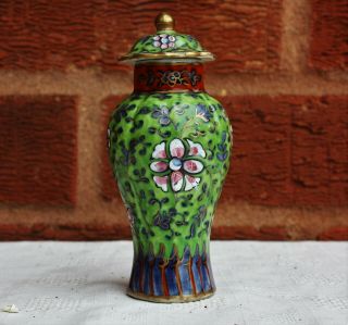 18th Century Chinese Clobbered Vase Kangxi Period