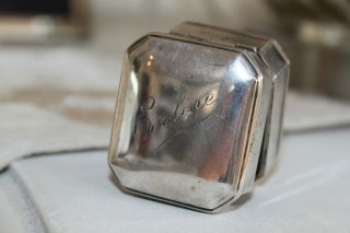 Antique Art Deco Sterling Silver Birks Jewelry Ring Box 43 G