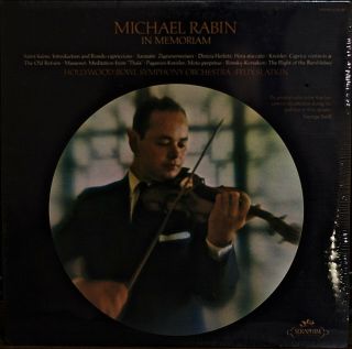 Michael Rabin: In Memoriam - Sealed1972lp Leonard Slatkin