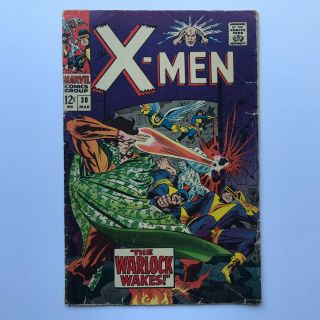 The X - Men 30 - 1st Warlock Wakes Professor X Uncanny Marvel Comics Vg
