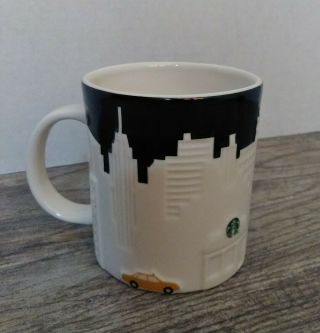York City Starbucks Coffee Mug Taxi Relief Series 2012