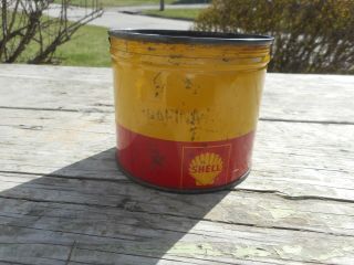 Vintage Shell Oil Gas Station Darina 1 Lb 1 Multi Grease Advertising Tin Can