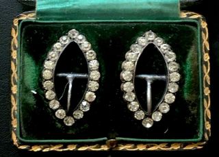 Very Rare Fine Antique 18th Century Shoe Buckles Box