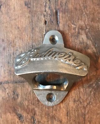 Cast Iron Bottle Opener/wall Mounted/heavy/vintage/rustic/antiqued/budweiser