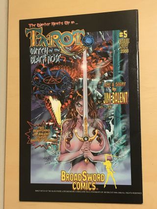 Tarot Witch of the Black Rose Litho 4 BroadSword Comics Jim Balent NM RARE 7