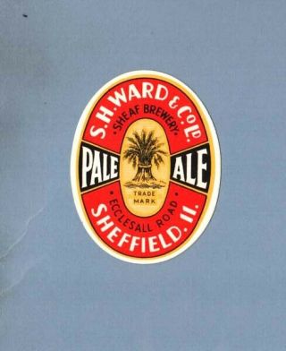 S.  H.  Ward Brewery - Pale Ale (beer Label)