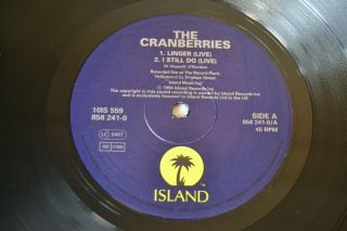 The Cranberries ‎– Linger 10  Vinyl 1994 Island Records ‎– 10 IS 559 4