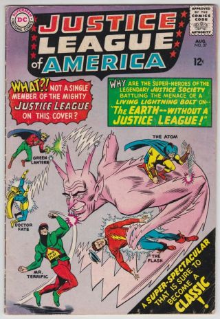 Justice League Of America 37 Vg,  4.  5 Justice Society Of America