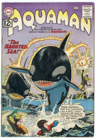 Aquaman 5 Vg - 3.  5 Off - White Pages Dc 1962