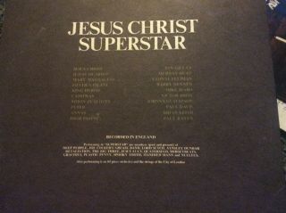 JESUS CHRIST SUPERSTAR Double LP w/book - DXSA 7206 - C1970 Cpy 4