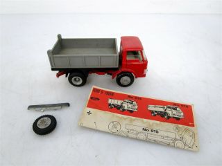 Vintage Tekno 1/50 Scale Ford D - 800 Dump Truck No.  914 W/ Instructions Denmark