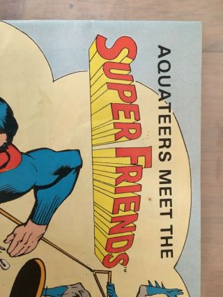 Aquateers Meet The Friends Ultra Rare Mini Comic Promo 1979 DC Superman 2