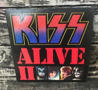 Kiss Alive Ii.  Org.  1977 Pressing.  Casablanca Nblp 7076 With Book 2 Lp Nm