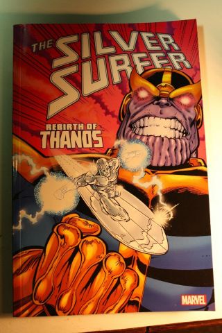 Marvel The Silver Surfer Rebirth Of Thanos 2012 Graphic Novel Softcover