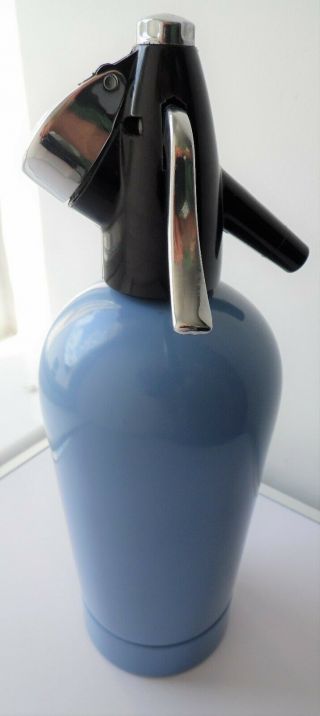 Modern / Retro Design Petrol Blue Colour Sparklets Drinks Soda Siphon
