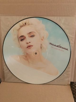 Madonna Look Of Love 12 " Picture Disc Uk 1987 W8115tp