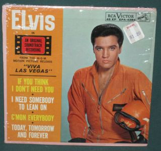 Elvis Presley Rca Epa - 4382 Viva Las Vegas Ep 1964 Nm Shrink