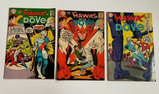 The Hawk And The Dove 1 2 4 1968 - 1969 Dc Comics - Steve Ditko Art Fn
