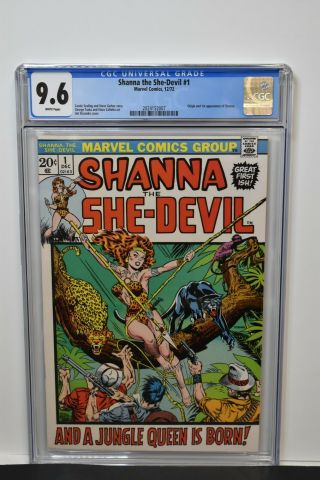 Shanna The She - Devil 1 (1972) Cgc Graded 9.  6 Origin & 1st Appearance Steranko