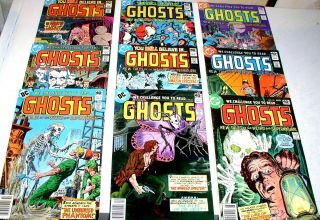 Ghosts 79 To 87 Real Run Of Nine (9) Bronze Age Dcs 1977