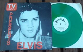 Elvis Presley Tv Guide Presents Elvis Rare Lp On Hound Dawg Green Vinyl