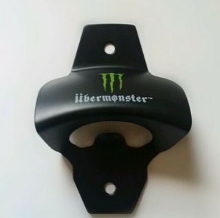 Monster Energy Drink Ubermonster Wall Mount Bar Bottle Cap Opener Nwot