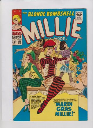 Millie The Model 148 Vf,  Stan Goldberg Art,  " Mardi Gras Millie ",  Chili Story